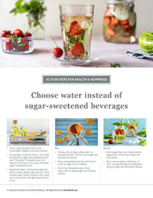 Page from HealthyLife Weigh book by the American Institute for Preventive Medicine. www.HealthyLife.com. All rights reserved.