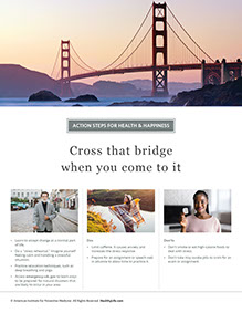 Page from HealthyLife Weigh book by the American Institute for Preventive Medicine. www.HealthyLife.com. All rights reserved.