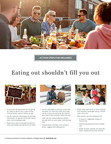 Page from HealthyLife Weigh book by the American Institute for Preventive Medicine. www.HealthyLife.com. All rights reserved.