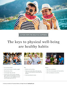 A Year of Health Hints book by the American Institute for Preventive Medicine. www.HealthyLife.com. All rights reserved.