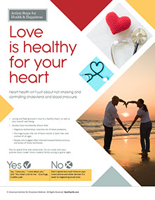 Health at Home Lifetime book by the American Institute for Preventive Medicine. www.HealthyLife.com. All rights reserved.