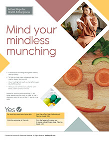 Page from HealthyLife Weigh book by the American Institute for Preventive Medicine. www.HealthyLife.com. All rights reserved.