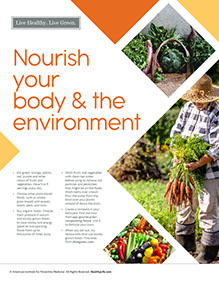 Page from HealthyLife Weigh book by the American Institute for Preventive Medicine. www.HealthyLife.com. All rights reserved.