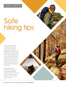 Page from HealthyLife Weigh book by the American Institute for Preventive Medicine. www.HealthyLife.com. All rights reserved.