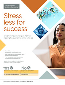 Page from HealthyLife Weigh book by the American Institute for Preventive Medicine. www.HealthyLife.com. All rights reserved.