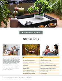 Page from HealthyLife Weigh book by the American Institute for Preventive Medicine. www.HealthyLife.com. All rights reserved.