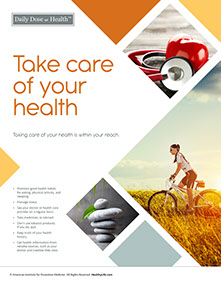 Health at Home Lifetime book by the American Institute for Preventive Medicine. www.HealthyLife.com. All rights reserved.