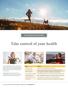 Health at Home Lifetime book by the American Institute for Preventive Medicine. www.HealthyLife.com. All rights reserved.