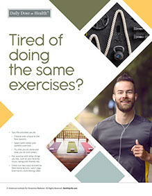 Page from HealthyLife Weigh book by the American Institute for Preventive Medicine. www.HealthyLife.com. All rights reserved.