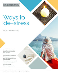 Page from HealthyLife Weigh book by the American Institute for Preventive Medicine. www.HealthyLife.com. All rights reserved.