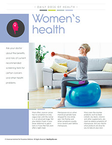 Health at Home Lifetime book by the American Institute for Preventive Medicine. www.HealthyLife.com. All rights reserved.