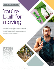 Page from HealthyLife Weigh book by the American Institute for Preventive Medicine. www.HealthyLife.com. All rights reserved.