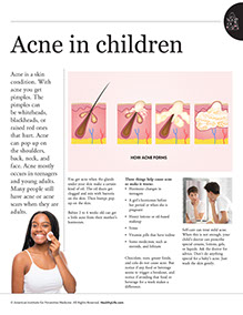 Children's Self-Care book by the American Institute for Preventive Medicine. www.HealthyLife.com. All rights reserved.