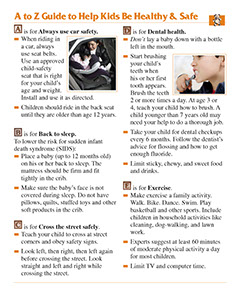 Children's Self-Care book by the American Institute for Preventive Medicine. www.HealthyLife.com. All rights reserved.