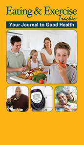 Cover image to the Eating and Exercise Tracker book by the American Institute for Preventive Medicine. www.HealthyLife.com. All rights reserved.