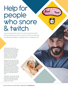 A Year of Health Hints book by the American Institute for Preventive Medicine. www.HealthyLife.com. All rights reserved.