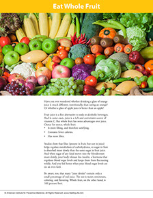 A Year of Health Hints. Published by the American Institute for Preventive Medicine. Page from A Year of Health Hints book by the American Institute for Preventive Medicine. www.HealthyLife.com. All rights reserved.