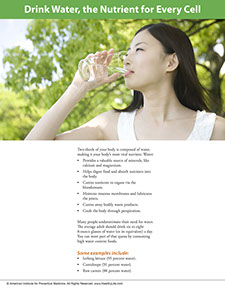 Page from A Year of Health Hints book by the American Institute for Preventive Medicine. www.HealthyLife.com. All rights reserved.