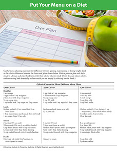 A Year of Health Hints. Published by the American Institute for Preventive Medicine. Page from A Year of Health Hints book by the American Institute for Preventive Medicine. www.HealthyLife.com. All rights reserved.