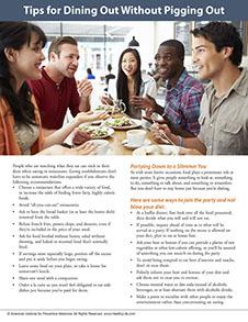 A Year of Health Hints. Published by the American Institute for Preventive Medicine. Page from A Year of Health Hints book by the American Institute for Preventive Medicine. www.HealthyLife.com. All rights reserved.