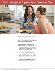 A Year of Health Hints. Published by the American Institute for Preventive Medicine. Page from A Year of Health Hints book by the American Institute for Preventive Medicine. www.HealthyLife.com. All rights reserved.