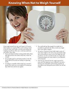 Page from A Year of Health Hints book by the American Institute for Preventive Medicine. www.HealthyLife.com. All rights reserved.