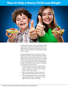 Page from A Year of Health Hints book by the American Institute for Preventive Medicine. www.HealthyLife.com. All rights reserved.