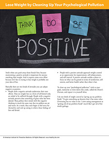 Page from A Year of Health Hints book by the American Institute for Preventive Medicine. www.HealthyLife.com. All rights reserved.