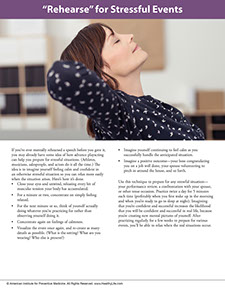 A Year of Health Hints. Published by the American Institute for Preventive Medicine. Page from A Year of Health Hints book by the American Institute for Preventive Medicine. www.HealthyLife.com. All rights reserved.