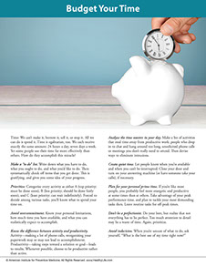 A Year of Health Hints. Published by the American Institute for Preventive Medicine. Page from A Year of Health Hints book by the American Institute for Preventive Medicine. www.HealthyLife.com. All rights reserved.