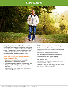 A Year of Health Hints. Published by the American Institute for Preventive Medicine. Page from A Year of Health Hints book by the American Institute for Preventive Medicine. www.HealthyLife.com. All rights reserved.