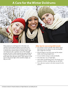 A Year of Health Hints book by the American Institute for Preventive Medicine. www.HealthyLife.com. All rights reserved.