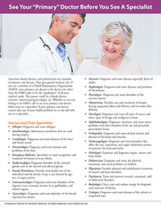 Page from A Year of Health Hints book by the American Institute for Preventive Medicine. www.HealthyLife.com. All rights reserved.