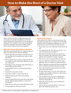 Page from A Year of Health Hints book by the American Institute for Preventive Medicine. www.HealthyLife.com. All rights reserved.