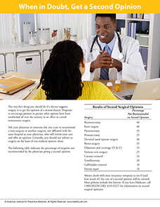 Page from A Year of Health Hints book by the American Institute for Preventive Medicine. www.HealthyLife.com. All rights reserved.