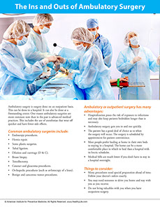 Page from A Year of Health Hints book by the American Institute for Preventive Medicine. www.HealthyLife.com. All rights reserved.