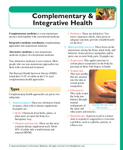 Page from the Healthier at Home book by the American Institute for Preventive Medicine. www.HealthyLife.com. All rights reserved.