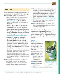 Healthier at Home. Published by the American Institute for Preventive Medicine. Page from the Healthier at Home book by the American Institute for Preventive Medicine. www.HealthyLife.com. All rights reserved.