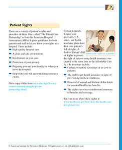 Page from the Healthier at Home book by the American Institute for Preventive Medicine. www.HealthyLife.com. All rights reserved.