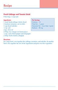 Page from HealthyLife Weigh Recipe book by the American Institute for Preventive Medicine. www.HealthyLife.com. All rights reserved.