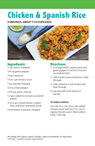 Page from HealthyLife Weigh Recipe book by the American Institute for Preventive Medicine. www.HealthyLife.com. All rights reserved.