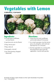 Page from HealthyLife Weigh Recipe book by the American Institute for Preventive Medicine. www.HealthyLife.com. All rights reserved.