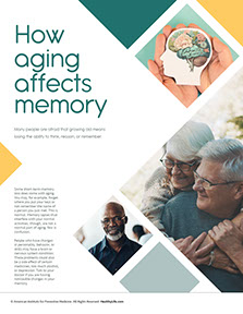 Health at Home Lifetime book by the American Institute for Preventive Medicine. www.HealthyLife.com. All rights reserved.