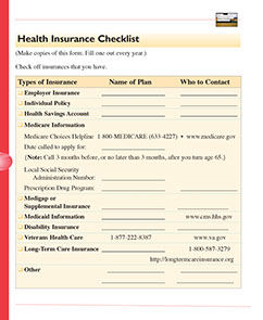 Page from the Health at Home Lifetime book by the American Institute for Preventive Medicine. www.HealthyLife.com. All rights reserved.