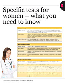 Men's and Women's Self-Care Book. Published by the American Institute for Preventive Medicine. www.HealthyLife.com. All rights reserved.