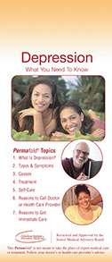 Depression brochure by the American Institute for Preventive Medicine. www.HealthyLife.com. All rights reserved.