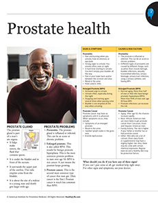 Prostate Health brochure by the American Institute for Preventive Medicine. www.HealthyLife.com. All rights reserved. Prostate Health brochure by the American Institute for Preventive Medicine. www.HealthyLife.com. All rights reserved.