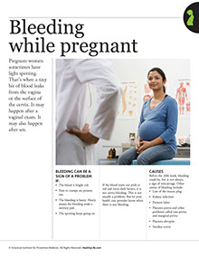 Prenatal Self-Care book by the American Institute for Preventive Medicine. www.HealthyLife.com. All rights reserved.