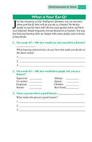 Systematic Stress Management. Published by the American Institute for Preventive Medicine. Page from the Systematic Stress Management book by the American Institute for Preventive Medicine. www.HealthyLife.com. All rights reserved.