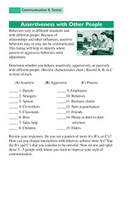 Systematic Stress Management. Published by the American Institute for Preventive Medicine. Page from the Systematic Stress Management book by the American Institute for Preventive Medicine. www.HealthyLife.com. All rights reserved.